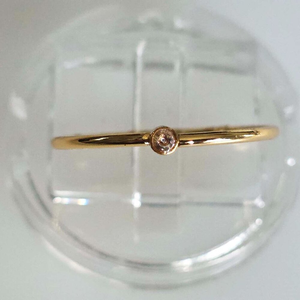 Crystal Gold-Plated Stackable Ring - image 5